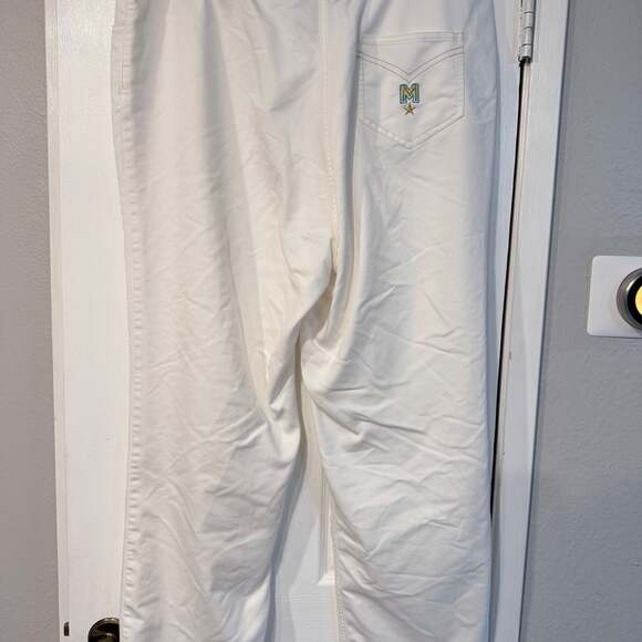 Bob Mackie Wearable Art White Pants XL - Picture 3 of 4